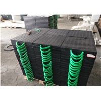 Heavy Duty Black Color Uhmwpe Outrigger Pad, Crane Jack Pad 400mm x 400mm, 500mm x 500mm