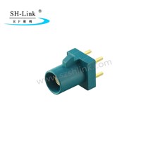 Factory Direct RF Connector FAKRA Code Z Waterblue Short Straight Male Connector for PCB