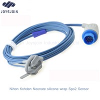 Nihon Kohden Neonate Silicone Wrap Reusable Spo2 Sensor Round 10Pin