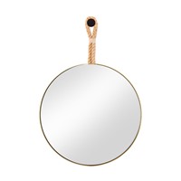 Fog Free Modern Large Round Wall Mirror Stainless Steel Frame Wall Hanging Mirror