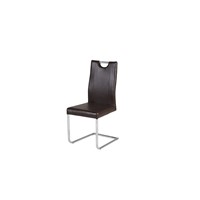 High-End Dining Chair &amp;amp; the Seat Material of PU Leather with Chrome Legs
