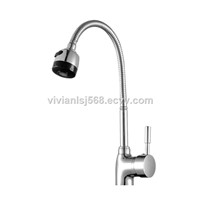 Kitchen Sink Mixer Taps Fast Open Brass Cartridge Sigle Hole Sink Miexers Tap Faucet