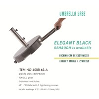 High Quality Black Solid 40KG Granite Stone Outdoor Patio Umbrella Parasol Base/40BR-63-A
