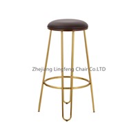 Bar Stool Bar Chair with Foot Rest, PU Leather Barstool