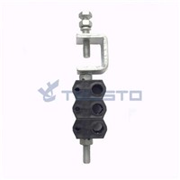 Optic Fiber Clamp for Fiber Cable, Power Cable, Double Type 6 Holes