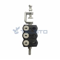 Optic Fiber Clamp for Optic Cable &amp;amp; Power Cable, Double Type, 6 Holes