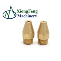 Custom Good Quality All Kinds of Turning Machining Brass Spray Nozzle Parts Hardware Parts Fitting Pipe Connector