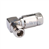 N Female Angle Connector for 1/2'' Flexible RF Cable RF Coaxial Connector