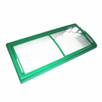 Top Open Freezer Glass Canopy with Injection Frame