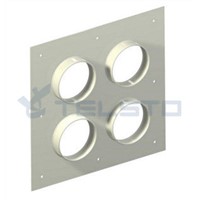Aluminum Entry Panels with 4'' Ports Aluminum Entry Panel 2x2