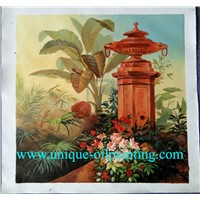 Oil Painting, Garden Oil Painting, Landscape Oil Painting