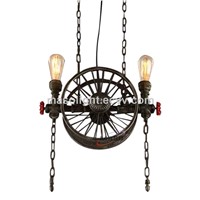 Indoor Retro Cycle Chandelier Creative Pendant Light & Wall Lamp