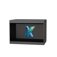 21.5 Inch 180 Degree Hologram Pyramid Display Showcase, Holographic 3D Advertising Equipment