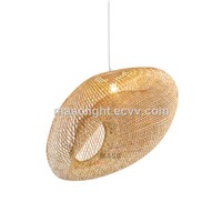 Bamboo Cage Design Lamp Interior Pendant Light LED Decoration Light