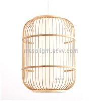 Seasonal Decorations Lantern Hanging Bamboo Bird Cage Pendant Lamp