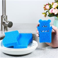 China Kitchen Magic Cleaning Silicone Brush Sponge Brands Blue Breathable Standard Silicone Foam