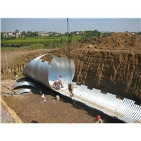 Large Diameter Galvanized Steel Corrugated Culvert Drainage Pipe