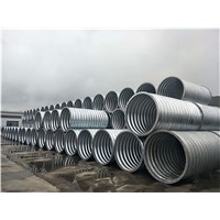 Riveted Galvanized Steel Corrugated Culvert Drainage Pipe