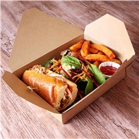 26oz/45oz/52oz/66oz Disposable Takeaway/Take Away Fast Food Kraft Paper Lunch Box