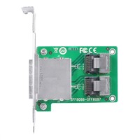 Linkreal PCIe 2 Port SFF 8088 to Internal SFF 8087 Transfer Card Sff 8087 to Sff 8088