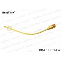 3 Way Disposble Latex 14 Fr Foley Catheter Silicone Coating Fr16 to Fr26
