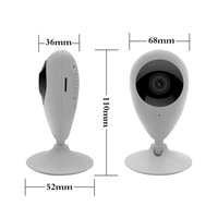 KP-01/02 SMART H. 264 WHITE/BLACK INDOOR WiFi WIRELESS IP CAMERA SUPPORT 128GTF CARD/INFRARED NETWORK CAMERA