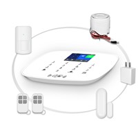 Security Alarm Kit Wireless Smart Home WiFi GSM Alarm System with TFT Touch Panel
