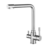 SUS304 Stainless Steel European 3 Way Stainless Steel Kitchen Faucet