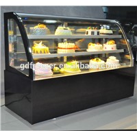 23 Years China Factory Price Curved Glass Bakery Cake Display Fridge