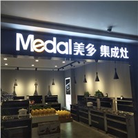 4 Inch Double Sided Lighted Letter Wall Signage Metal Business Signs Lightbox 3D LED Outdoor Signage