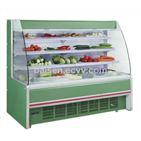 Commercial Vegetable & Fruit Shop Use Vertical Open Display Chiller/Upright Open Cooler