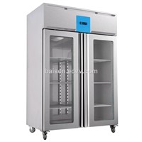 Glass Door Kitchen Showcase Refrigerator/Restaurant Upright Display Chiller