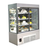 Stand Cake Showcase Refrigerator /Upright Front Sliding Door Cake Display Fridge