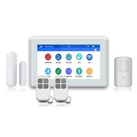 Compatible with Indoor IP Camera Touch Screen Wireless WiFi GSM 3G Home Security Alarm Kit