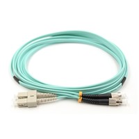 Low Insertion Loss SC/UPC to LC/UPC Multimode OM3 Simplex Fiber Optic Patch Cord