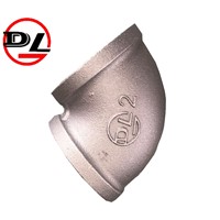 Black Malleable Iron Pipe Fittings 90 Degree Elbow