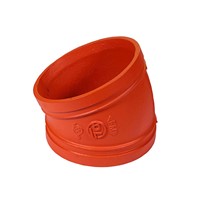 Ductile Iron Pipe Fittings 11.25 Degree Grooved Pipe Elbow