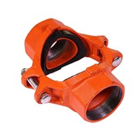 Ductile Iron Pipe Fittings Grooved Mechanical Cross