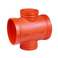 Ductile Iron Pipe Fittings Pipe Cross Equal Reducing Grooved Cross