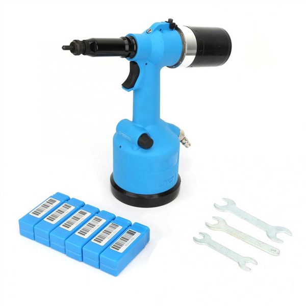 KP-727 3500rpm Air Pull Nut Tool Fully Automatic Pneumatic Riveter Riveting Gun with M3-M12 Nut Nozzle electric cordless