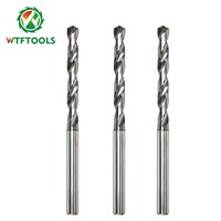 2 Flutes 5mm Solid Carbide Drill Bits for Hardened Steel with Inner Coolant Hole