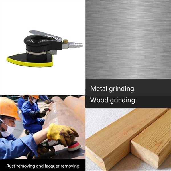 Big Triangle Sandpaper Machine Pneumatic Sanding Machine Fan Polishing Grinding Sheet Metal Grinder Kp-6752