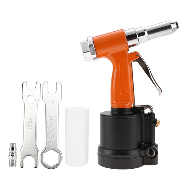 KP-701 Short Cylinder Pneumatic Rivet Gun Industrial-Grade Riveting Rivet Gun Air Hydraulic Riveter-Professional