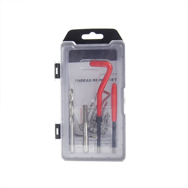 25pcs Thread Repair Insert Kit Compatible Hand Tool Set for Auto Repairing M6 * 1.0 *8.0mm