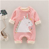 Wholesale 100% Cotton Baby Clothes Warm Cute Soft Stylish Newborn Winter Baby Romper
