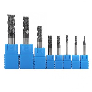 8pcs Tungsten Steel Milling Cutter Tool Kit 4 blades 2-12mm  Flutes Carbide End Mill