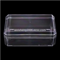 Weisheng Factory 73mm Square Food Plastic Case Cookie Bonbon Sweets Cake Candy Box for Birthday Baby Party