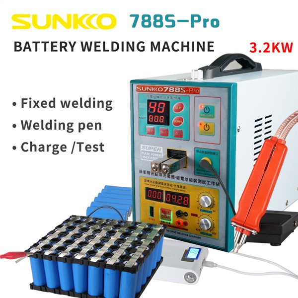 SUNKKO 788S-PRO 220V 18650 Battery Push-up Spot Welding + Charging Integrated Spot Welding Machine