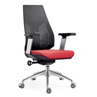 Black & Red Office Mesh Fabric Lift Swivel Furniture Chairs