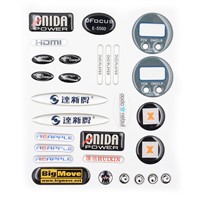 Custom Design Printing & Pre-Cut Polyurethane PU Dome Resin Logo Label Sticker